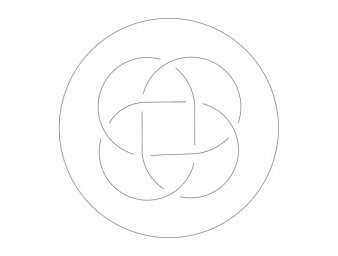 Скачать dxf - Рисунок круги рисунок шаблоны для рисования узоров шаблоны