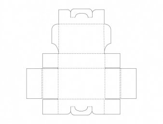 Скачать dxf - Трафарет коробочки шаблон коробочек шаблон коробки развёртка коробочки