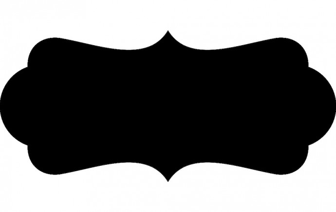 Скачать dxf - Темное изображение черная фигурная доска шаблон этикетки этикетки