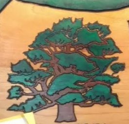 Скачать dxf - Дерево дуб дерево мудрости рисование деревьев