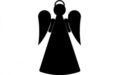 Скачать dxf - Ангел пиктограмма ангела силуэт ангел трафарет иконка ангел