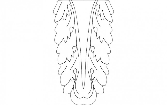 Скачать dxf - Шаблон пера ангельских крыльев крылья раскраска крылья эскиз