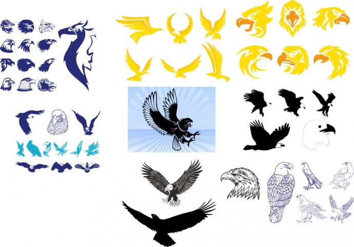 Стилизованное изображение орла вектор орел иллюстрация орел казахстана вектор ястреб