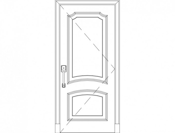 Скачать dxf - Эскизы деревянных дверей дверь дверь классика схематический рисунок