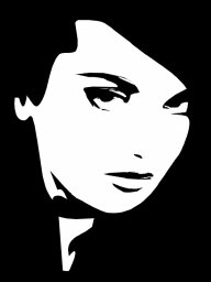 Очертания женского лица лицо черно белое черно белый вектор лицо