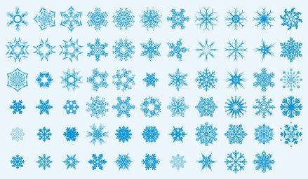 Снежинки снежинки в векторе снежинки векторные зимние снежинки наклейки снежинки