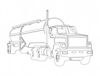 Скачать dxf - Техника раскраски раскраска бензовоз рисунки бензовозов раскраска грузовик
