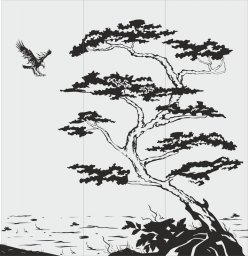 Трафарет природа трафарет японского дерева пескоструйный рисунок рисунки трафареты японский