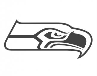 Скачать dxf - Seahawks лого сиэтл сихокс эмблема seattle seahawks logo