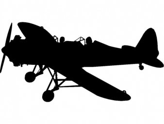Скачать dxf - Флюгер самолетик рисунок силуэт самолета флюгер самолет флюгер