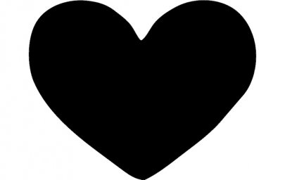 Скачать dxf - Чёрное сердце сердце силуэт черное сердце без фона