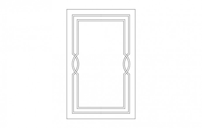 Скачать dxf - Векторные рисунки для фасадов мдф дверь мебельные фасады