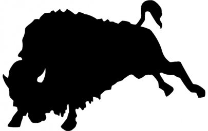 Скачать dxf - Силуэт зубра бизон силуэт бык силуэт животные силуэт