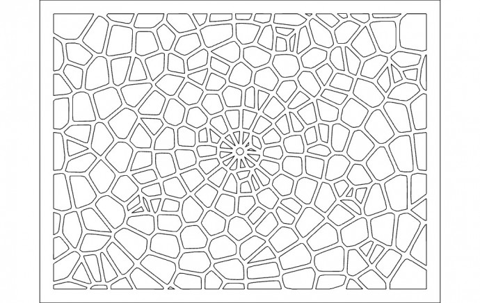 Скачать dxf - Геометрические узоры voronoi pattern геометрический паттерн узоры арабески
