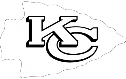 Скачать dxf - Рисунок канзас сити чифс лого трафарет знаки логотип