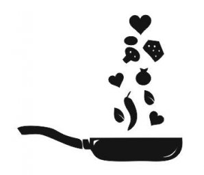 Скачать dxf - Рисунок наклейки для кухни трафарет трафарет тату kitchen