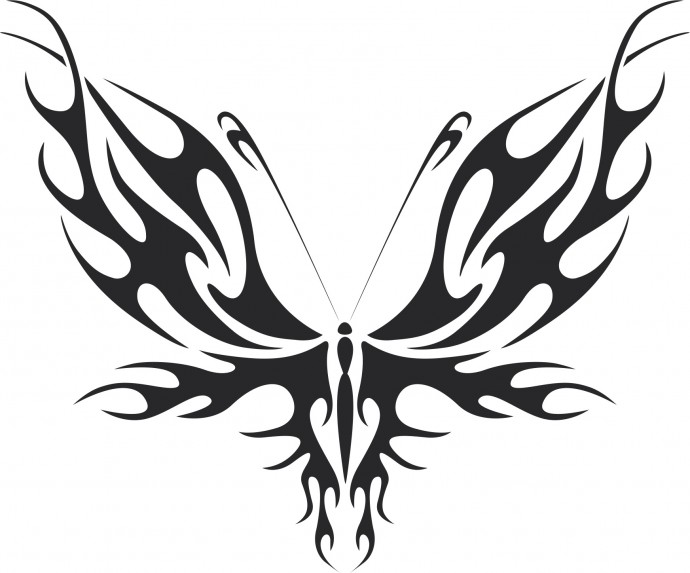 Скачать dxf - Бабочки векторные татуировка бабочка тату бабочка эскизы трафареты