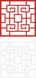 Китайский орнамент квадрат квадратный орнамент китайский лабиринт сверху китайский орнамент
