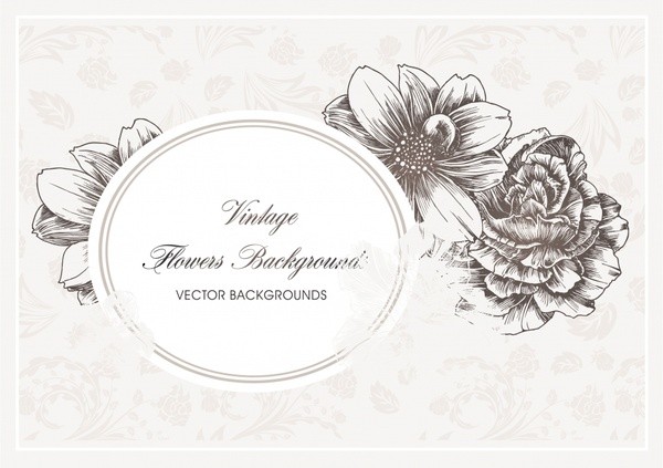 Цветы вектор для пригласительных цветы ретро цветы свадьба вектор vector