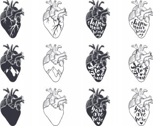 Сердце эскиз татуировки рисунки человеческое сердце тумблер сердце эскиз минимализм