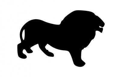 Скачать dxf - Силуэты животных лев силуэт льва для вырезания силуэт