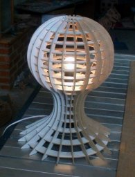 Скачать dxf - Дизайнерские светильники люстра сфера из фанеры необычные настольные