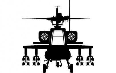 Скачать dxf - Трафареты вертолетов апач ударный вертолет силуэт вертолёт боевой
