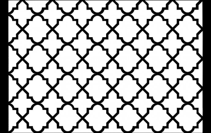 Скачать dxf - Узор узор геометрический орнамент марокканская решетка узор решетка