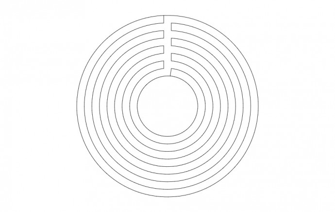 Скачать dxf - Раскраски круговые знаменитости концентрические концентрические круги рисунок концент