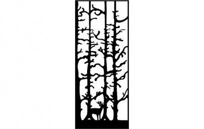 Скачать dxf - Трафареты растений дерево силуэт дерево трафарет для плазмы