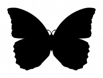 Скачать dxf - Силуэт бабочки для фотошопа бабочка силуэт бабочки силуэт