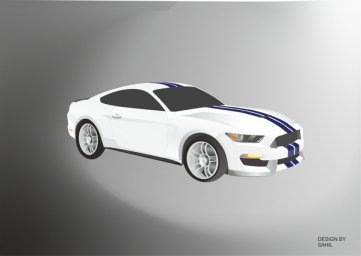 Ford mustang 3d-модель автомобиля ford mustang gt форд мустанг 2016