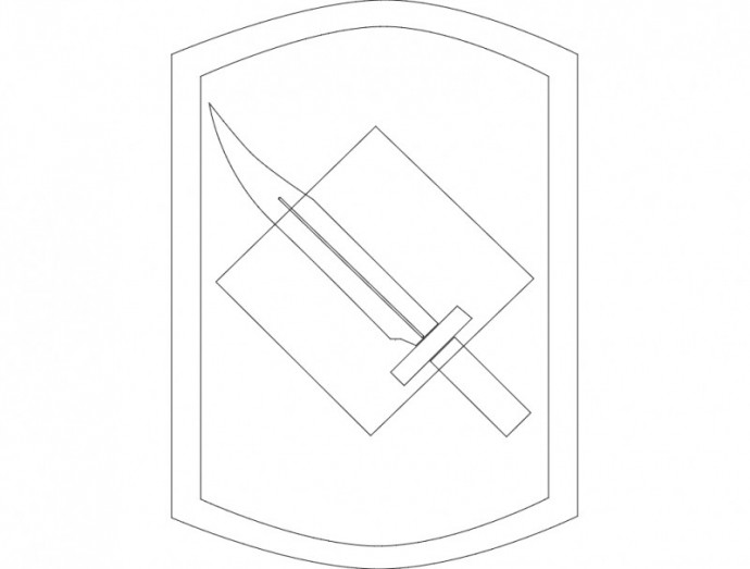 Скачать dxf - Щит иконка эмблемы щит и меч иконка эмблема