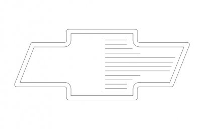 Скачать dxf - Значок шевроле цветной значок шевроле значок шевроле рисовать