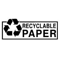 Логотип recycle paper paper saved логотип наклейки логотип переработки 58