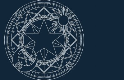 Скачать dxf - Геометрия магический круг оккультные символы магический круг символы