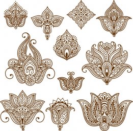 Мехенди узоры индийский орнамент мехенди узоры лотос элементы мехенди индия