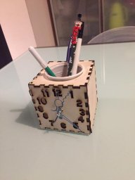 Скачать dxf - Карандашница кубик карандашница из дерева органайзер карандашница лазерная