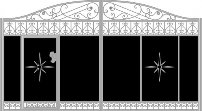 Кованые ворота ворота калитка кованые ворота эскизы эскизы кованых ворот
