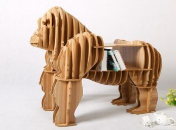 Скачать dxf - Креативная мебель из фанеры слон мебель животные из
