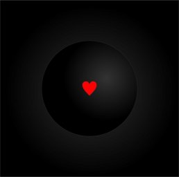 Темное изображение сердце