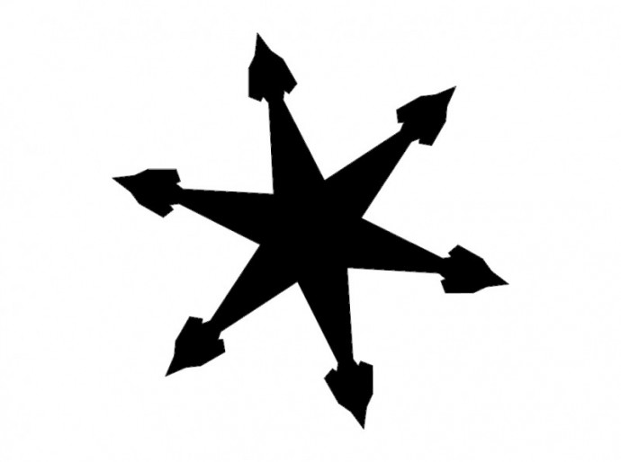 Скачать dxf - Звезда звезда без фона рисунок