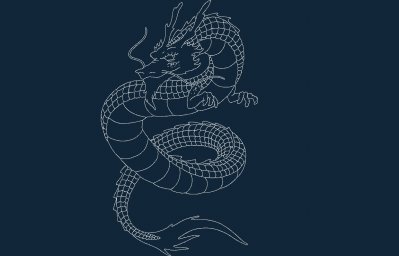 Скачать dxf - Змея арт вектор дракон японский змей вектор змея