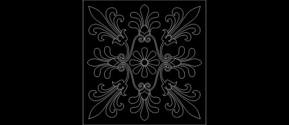 Скачать dxf - Узоры красивые узоры орнамент цветочный узор кружевной орнамент