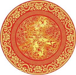 Китайский орнамент красный китайский круг с орнаментом узоры китайские