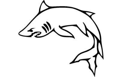 Скачать dxf - Раскраска акула акула раскраска для детей акула рисунок