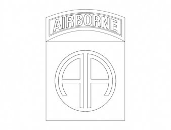 Скачать dxf - Символы знаки airborne логотип