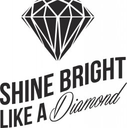 Бриллиант алмаз эскиз рисунок бриллианта логотип дизайн надпись shine bright