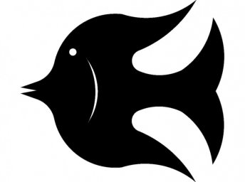 Скачать dxf - Зз рыбы символ рисунок логотип птица силуэт животные