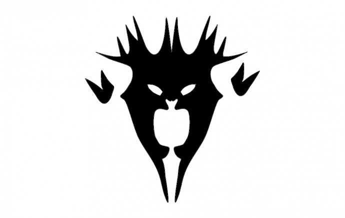 Скачать dxf - Рисунки татуировок животные логотип голова дракона эмблема дракон